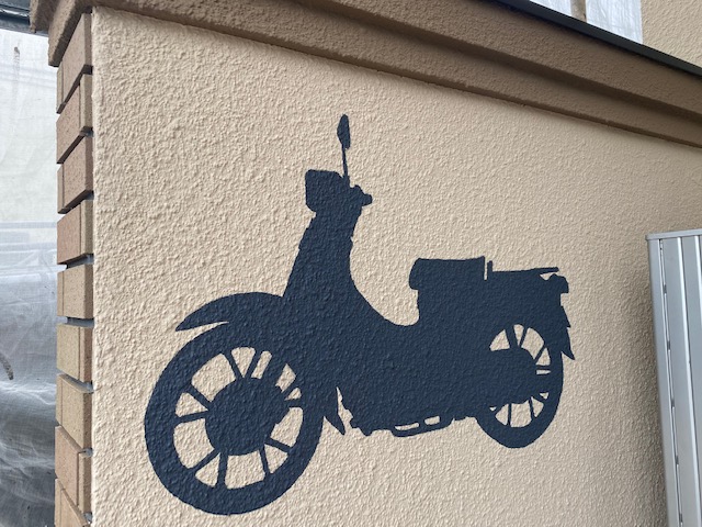 バイクのアート塗装の写真
